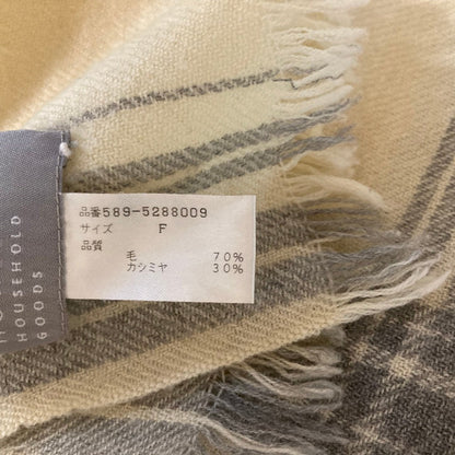 マーガレットハウエル カシミヤブレンド チェックマフラー