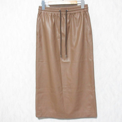 セオリー DRAWSTRING PENCIL SK エコレザースカート