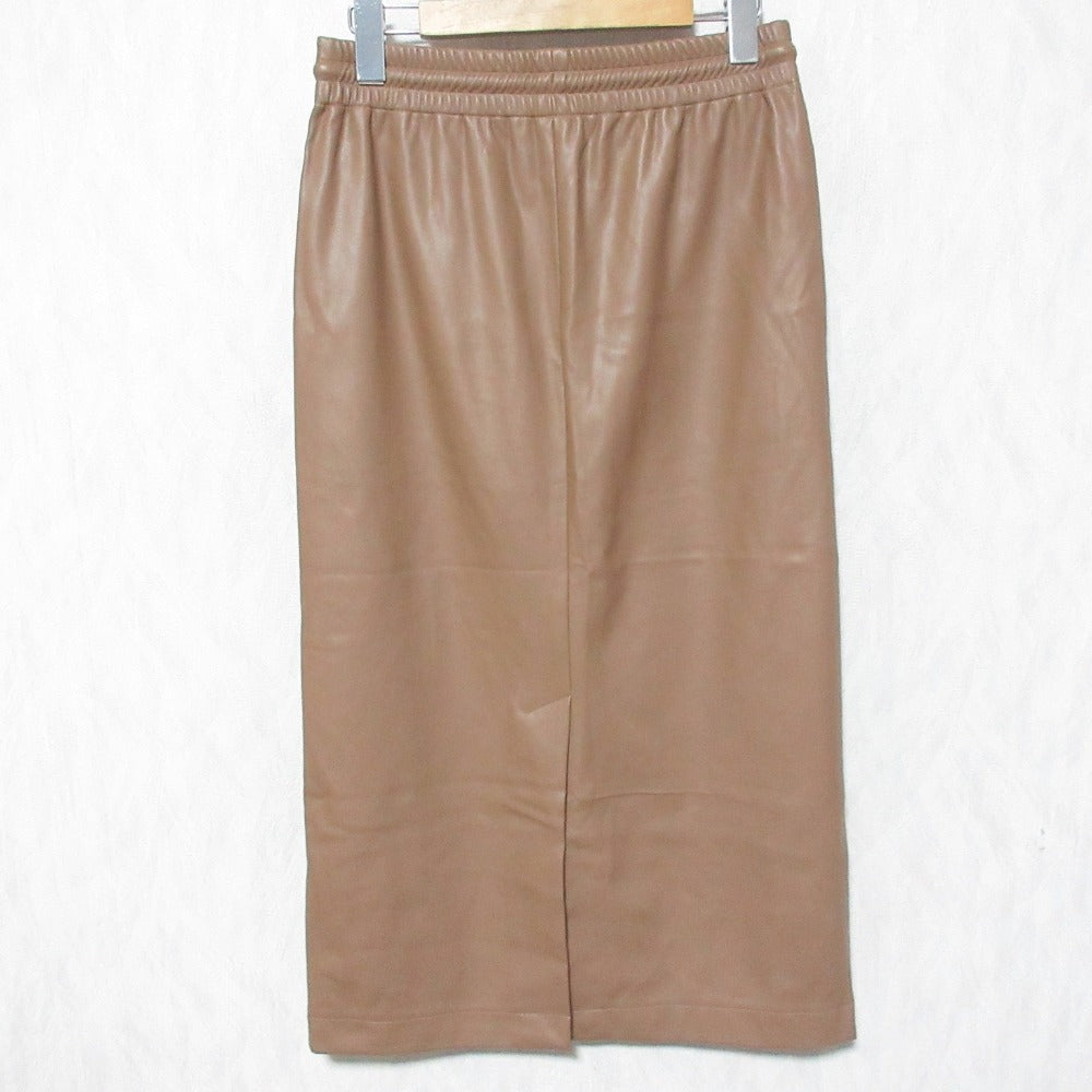 セオリー DRAWSTRING PENCIL SK エコレザースカート