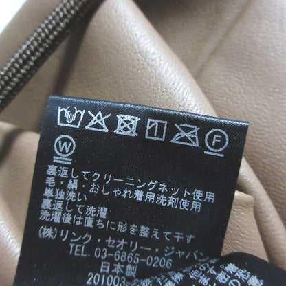 セオリー DRAWSTRING PENCIL SK エコレザースカート