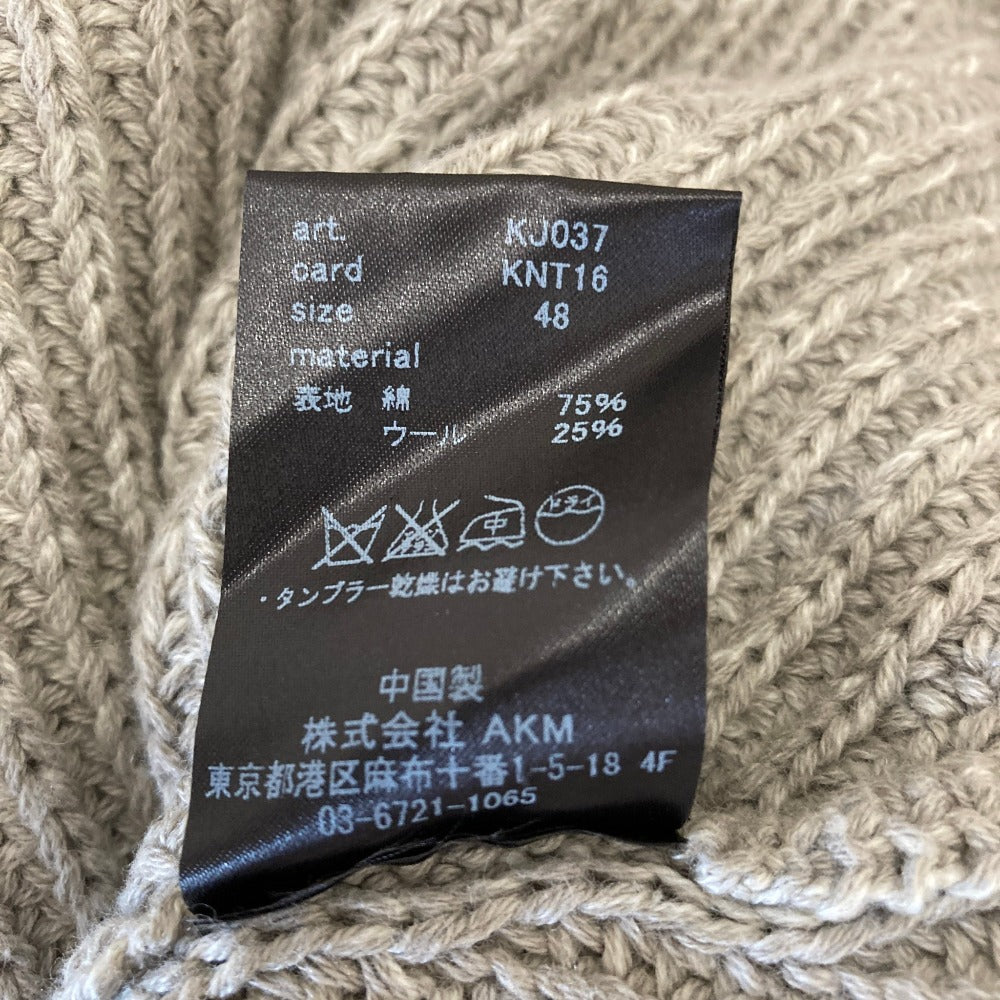 バデル ハーフカーディンステッチタートルネックニットセーター