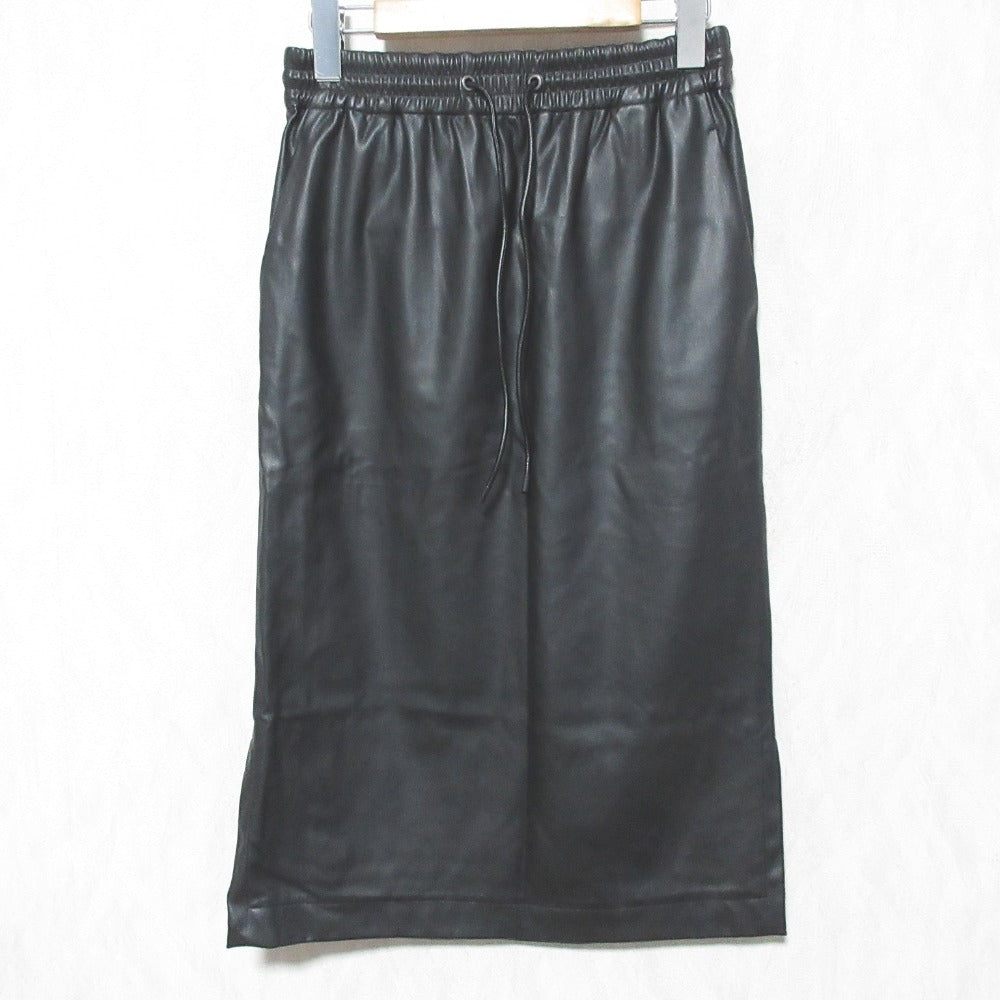 セオリー DRAWSTRING SK エコレザー スカート