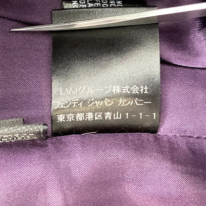 フェンディ レザートリムウールコート