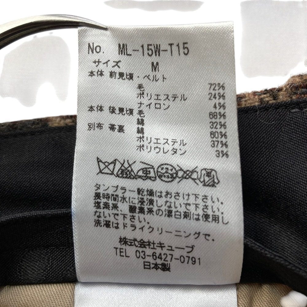 マークアンドロナ 千鳥格子ゴルフパンツ