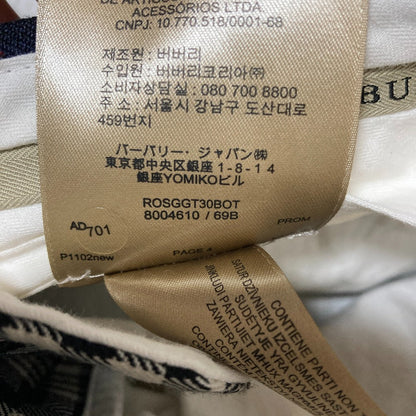 バーバリー チェック柄スラックスパンツ