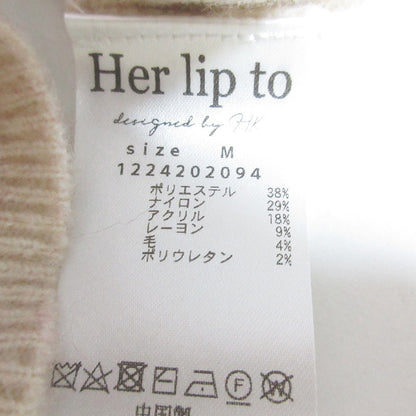 ハーリップトゥ Cable Stole Knit プルオーバー