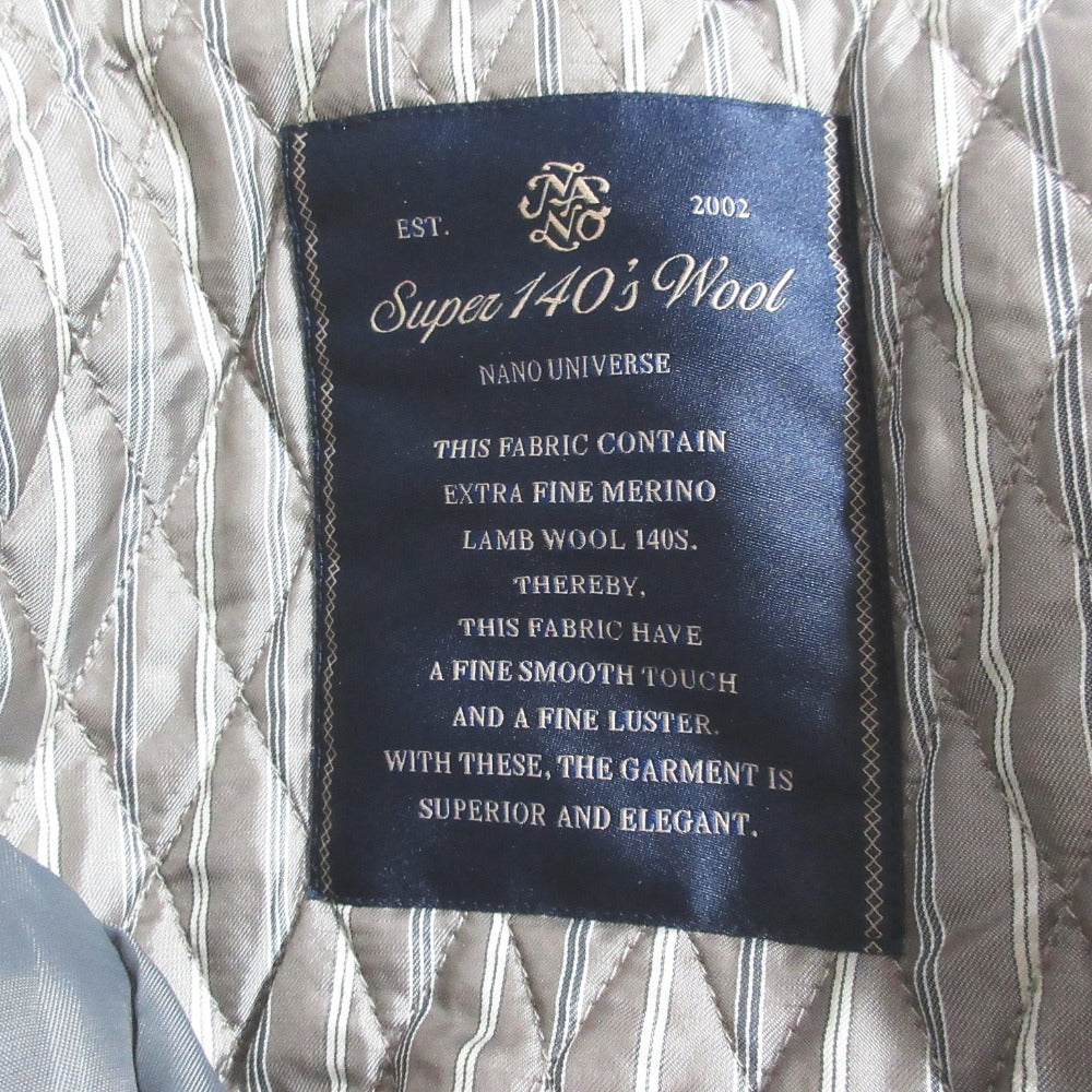 ナノユニバース SUPER140's WOOL パディングコート