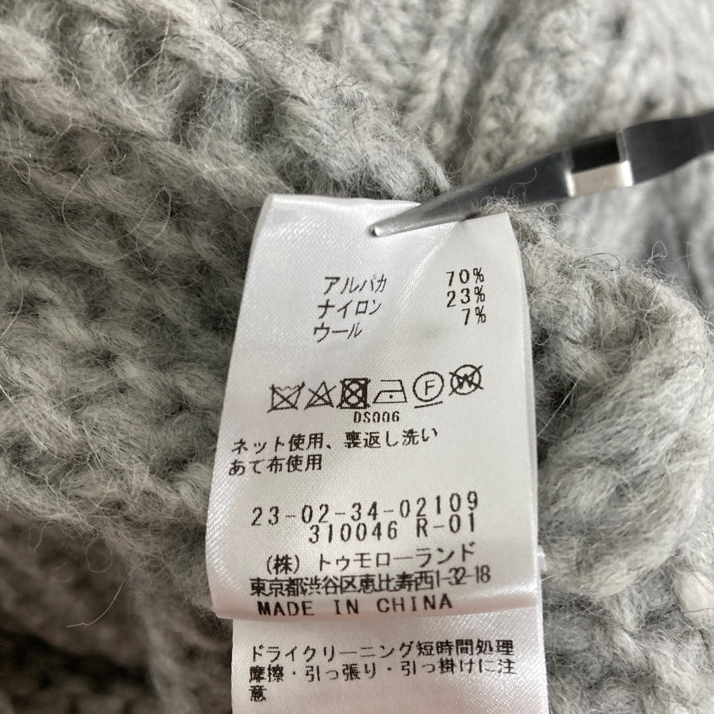 ギャルリーヴィー アルパカブレンド半袖ニットセーター