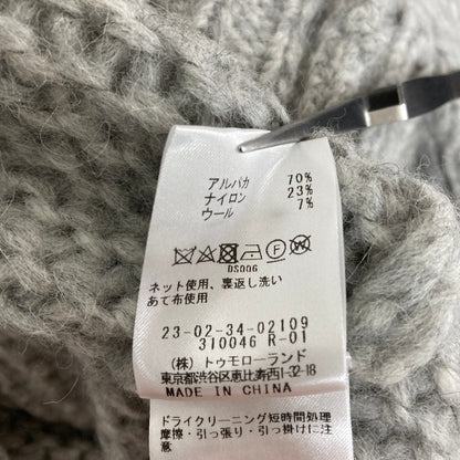 ギャルリーヴィー アルパカブレンド半袖ニットセーター