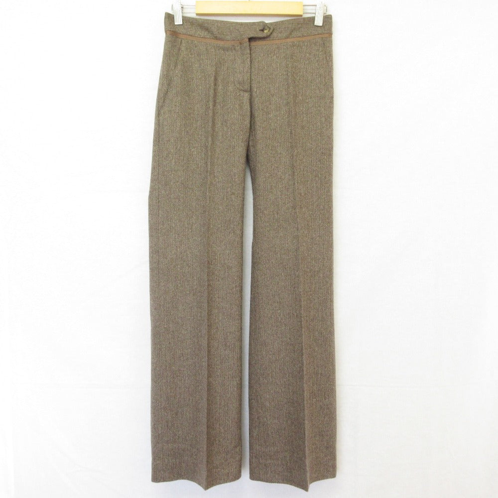 バリー ヘリンボーンフレアスラックス