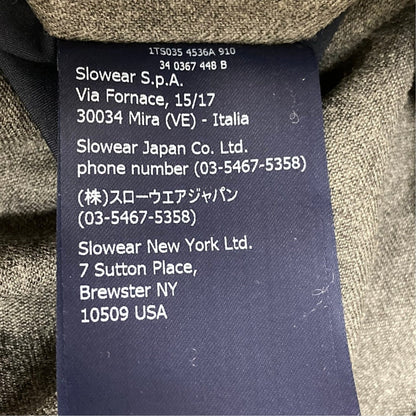 インコテックス SLOWEAR ウールスリムフィットスラックス