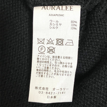 オーラリー ウールカシミヤシルクニットプルオーバー