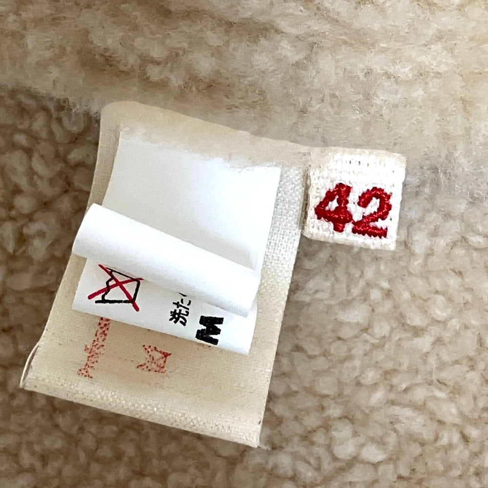 マルニ ビーズ刺繍 ムートンショートコート