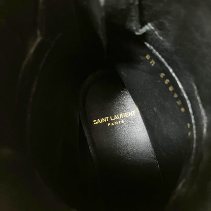 イヴサンローラン Miles Ankle Boots イールレザー ブーツ