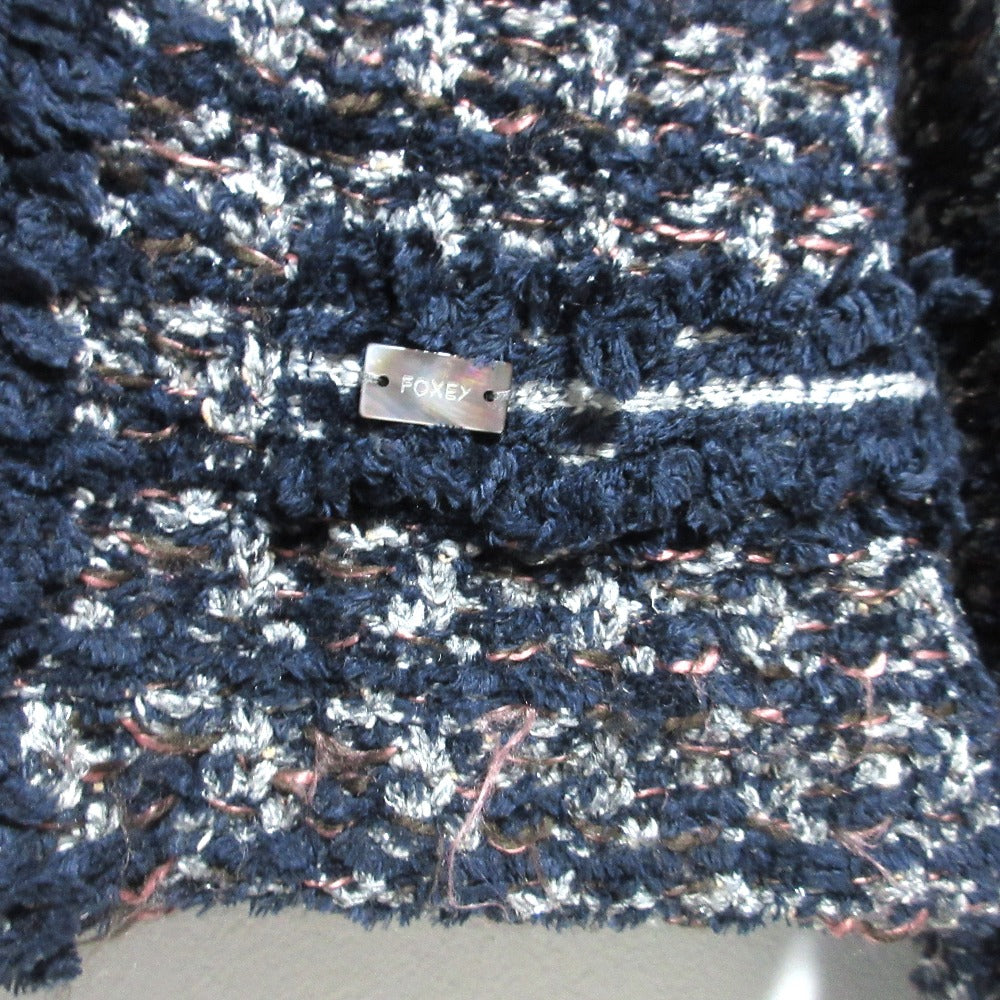 フォクシーブティック Marshmallow Tweed ノーカラージャケット