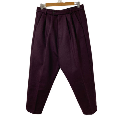 ローン ウールカシミヤテーパードパンツ