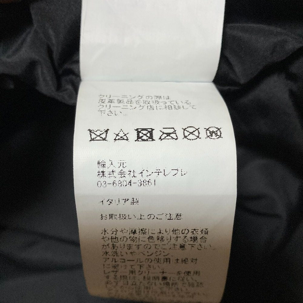 エンメティ ゴートレザー ダウンベスト