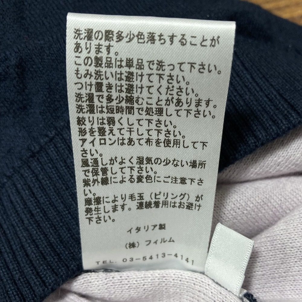 セッテフィーリカシミア コットンカシミヤハイゲージニットセーター