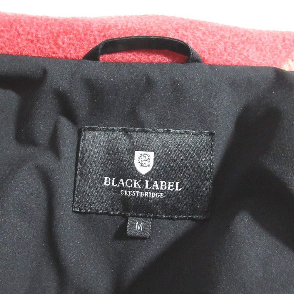 ブラックレーベルクレストブリッジ チェックフリースシャツジャケット