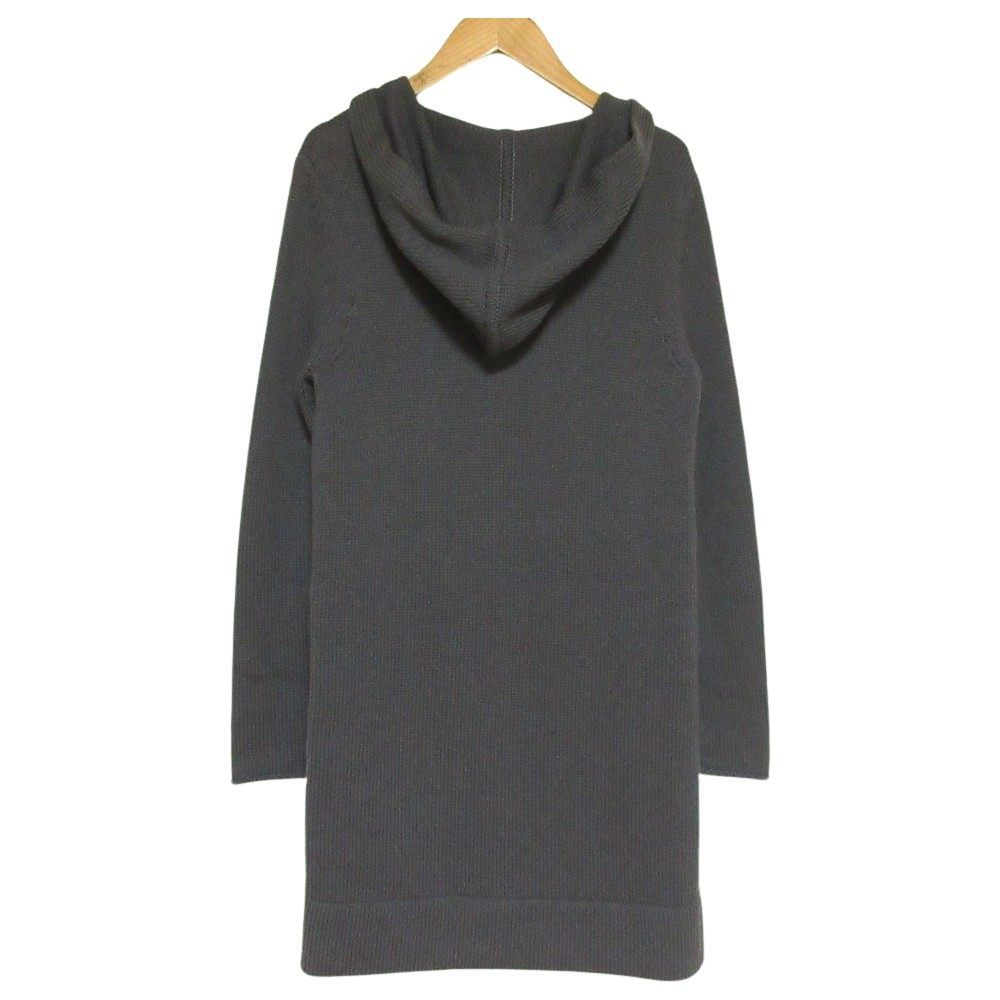 フォクシー フーデッドロングニットカーディガンコート