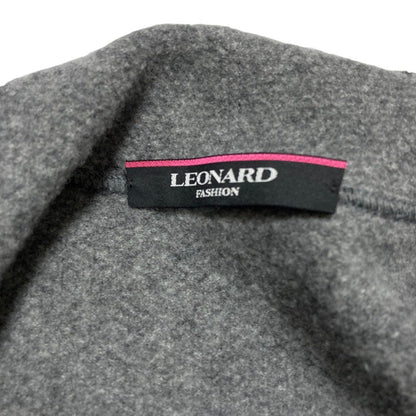 レオナールファッション ウールニットガウンコート