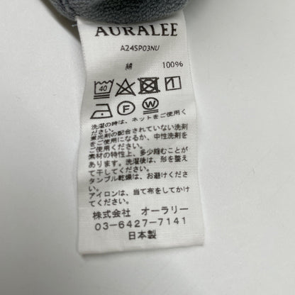 AURALEE A24SP03NU コットン ハーフスリーブ トップ