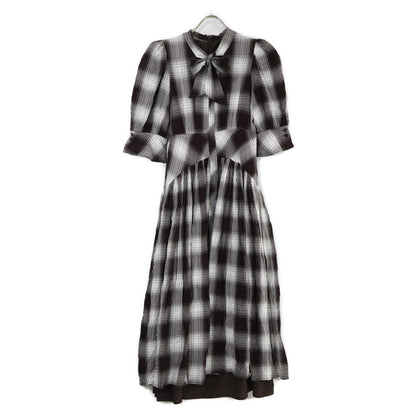 Her lip to チェルシー チェック タイ ドレス レーヨン ドレス