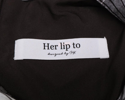 Her lip to チェルシー チェック タイ ドレス レーヨン ドレス