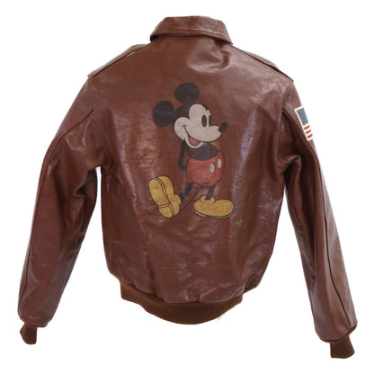 トイズマッコイプロダクト A-2ラフウェア MICKEY MOUSE レザージャケット 限定