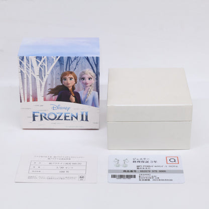PT999 アナと雪の女王II プラチナメダル イヤリング