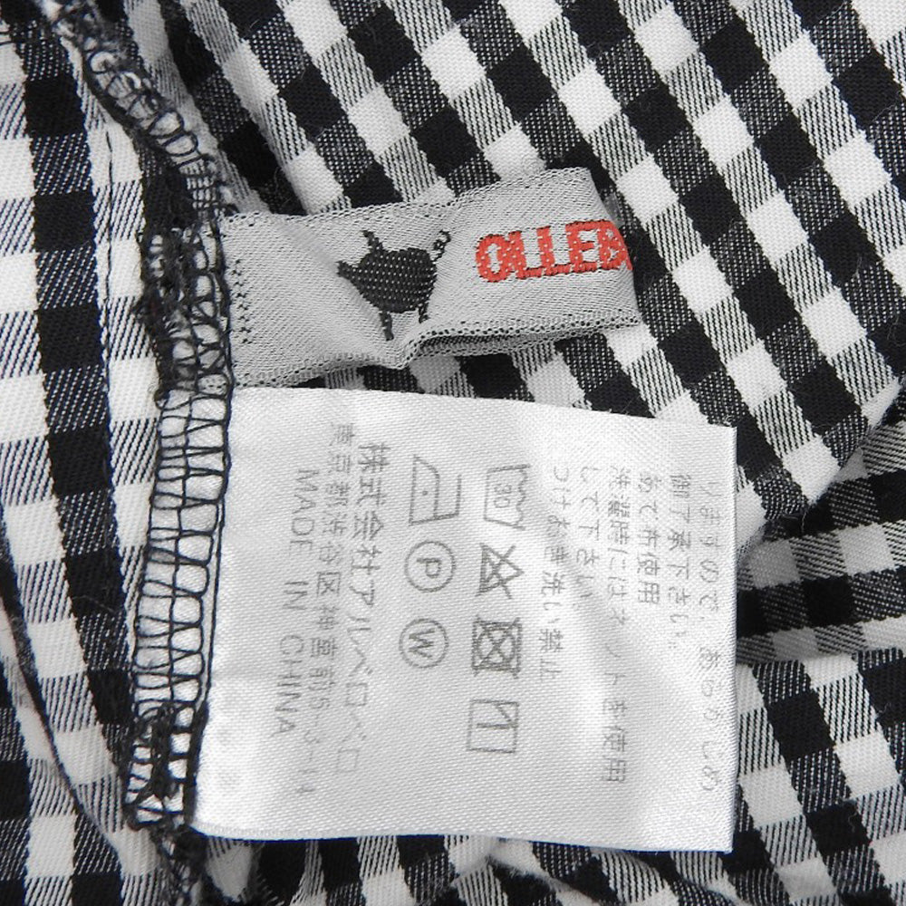 Olleborebla 刺繍入り ギンガム イージーパンツ