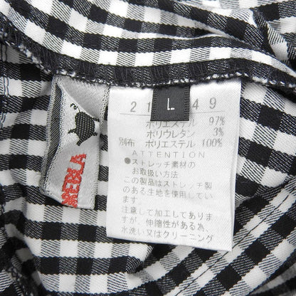 Olleborebla 刺繍入り ギンガム イージーパンツ