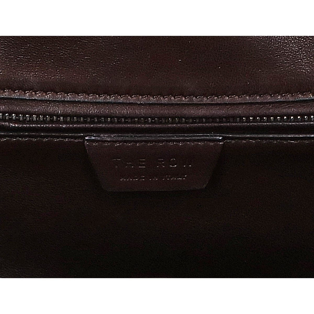 ザロウ INDIA 12.00 型押しカーフレザー ハンドバッグ