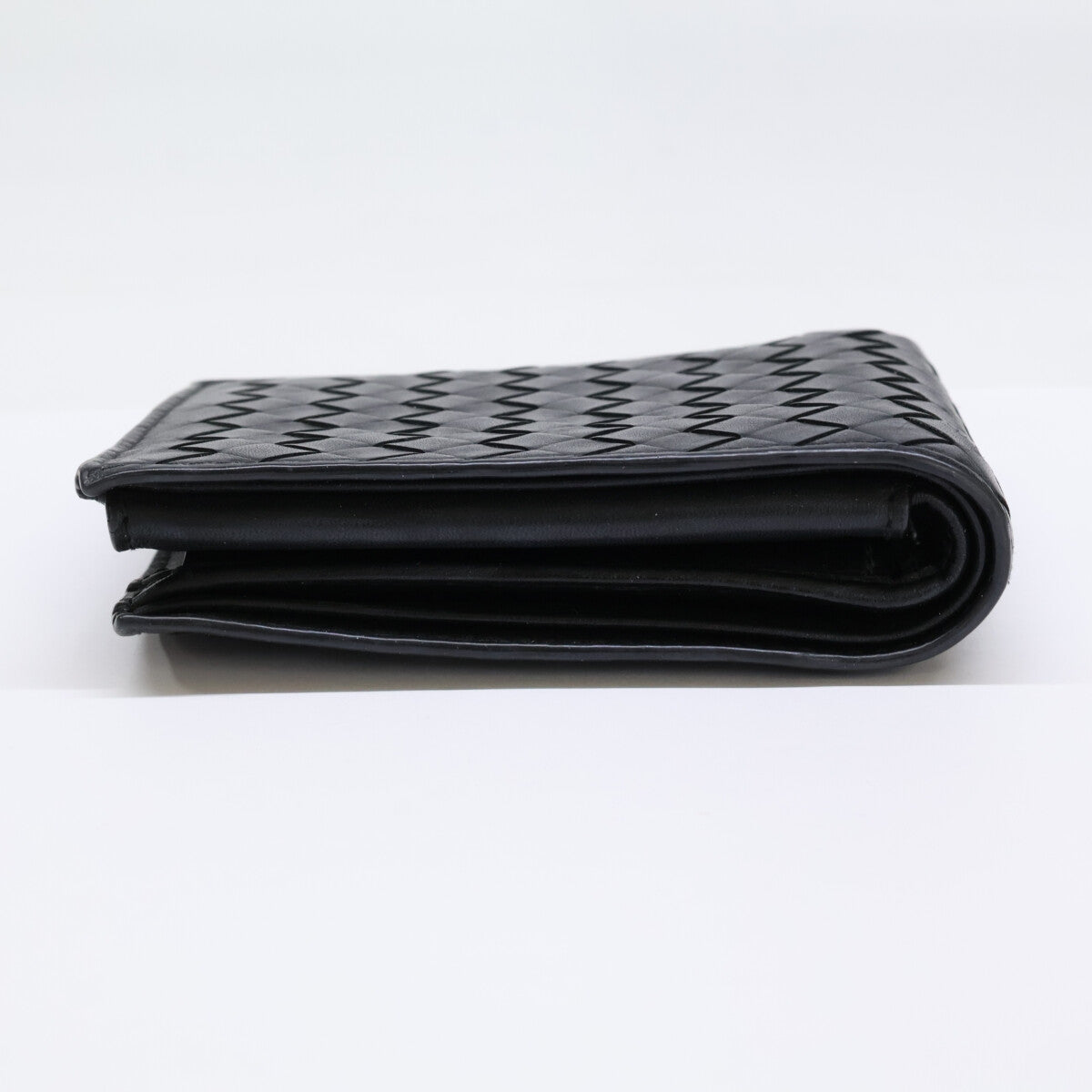 ボッテガ・ヴェネタイントレチャートレザー二つ折り財布