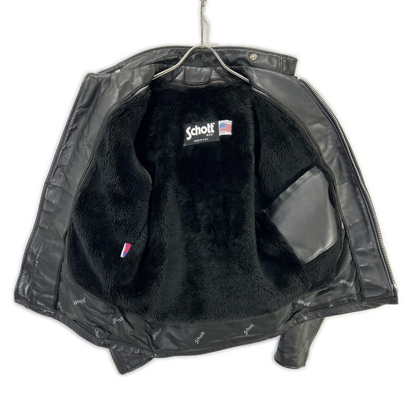 ショット 641 レザーライダースジャケット