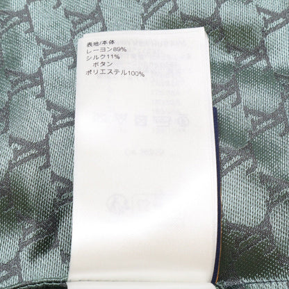 ルイヴィトン ジャガードモノグラム シルク混オープンカラーシャツ