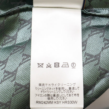 ルイヴィトン ジャガードモノグラム シルク混オープンカラーシャツ