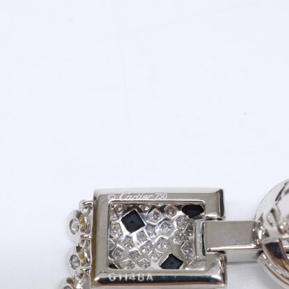 カルティエ パンテール ドゥ カルティエ 750WG ダイヤ オニキス ピアス