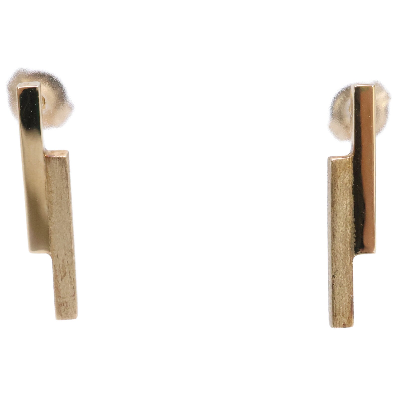 Susui K10 ジオメトリック ヒガキ ピアス