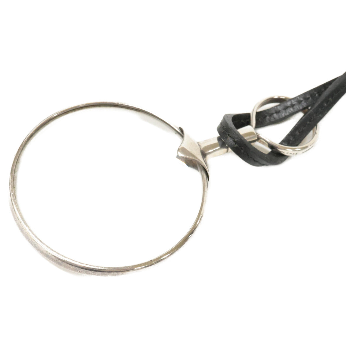 エルメス 925 シルバー レザー ペンダント ネックレス