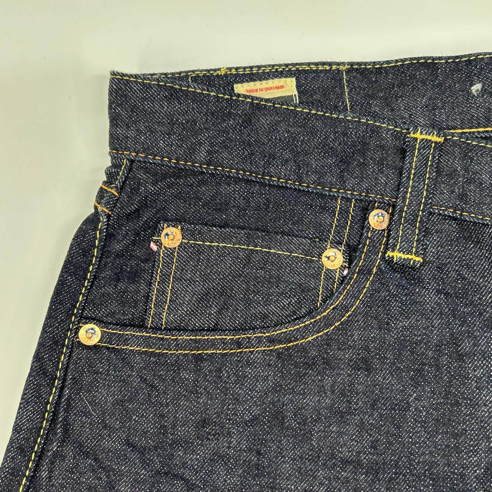 モモタロウジーンズ AMOU-014 A MAN OF ULTRA 14.7oz DEEPBLUE INDIGO スリムテーパードデニムパンツ