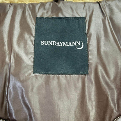SUNDAYMANN レザー ムートンボア ダウンベスト