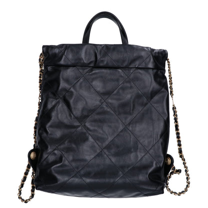 シャネル CHANEL22 シャイニーカーフスキン リュックサック