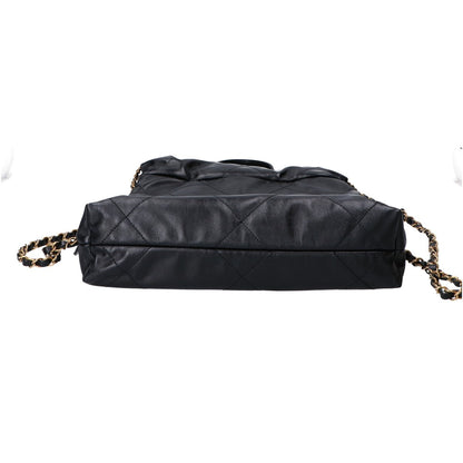 シャネル CHANEL22 シャイニーカーフスキン リュックサック