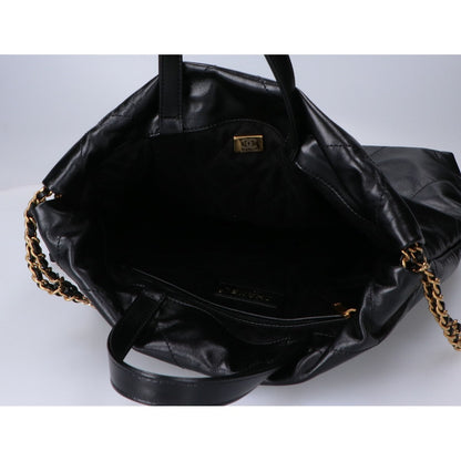 シャネル CHANEL22 シャイニーカーフスキン リュックサック