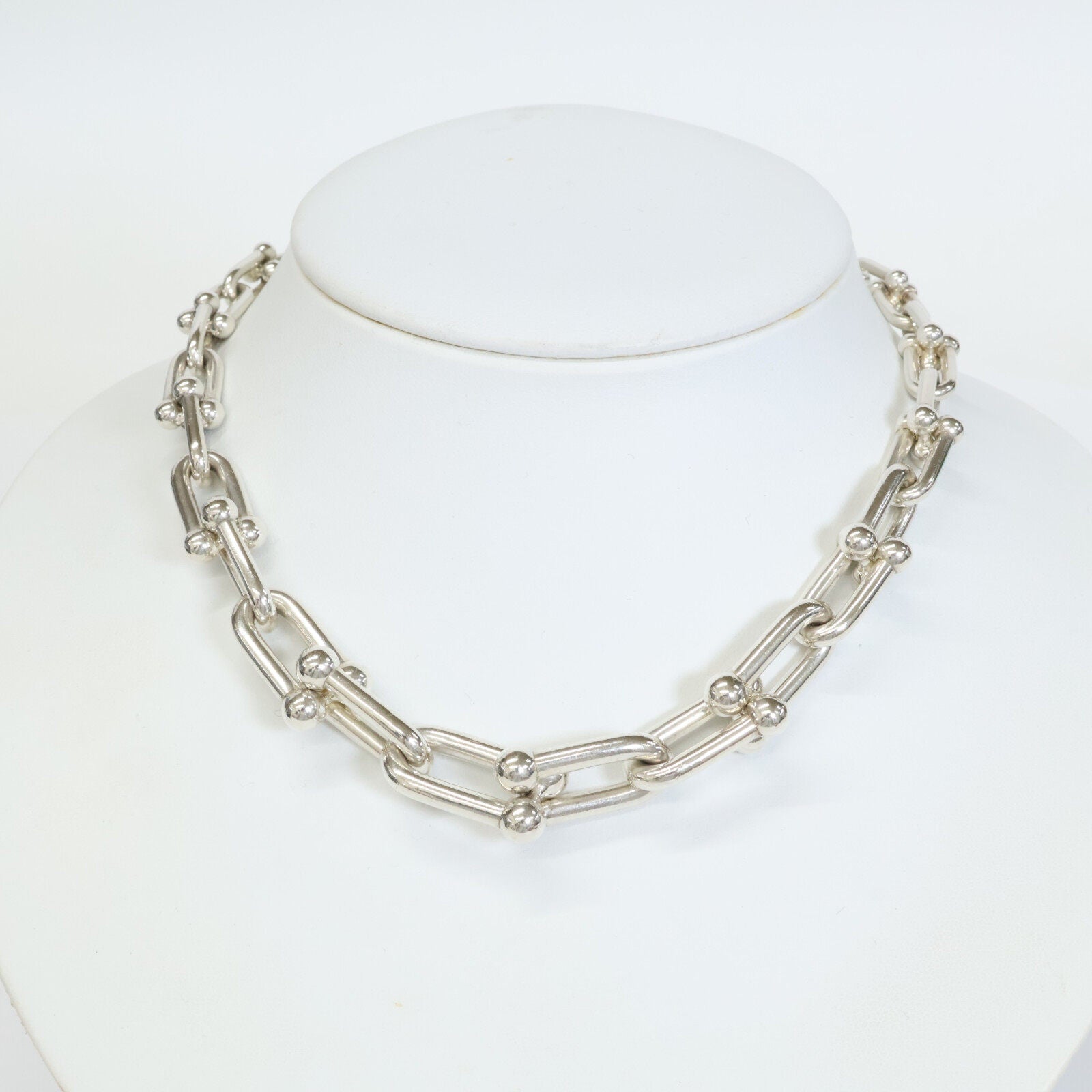 ティファニー ハードウェア グラジュエイテッドリンク シルバーネックレス