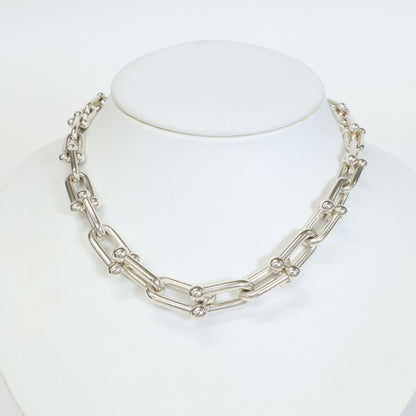 ティファニー ハードウェア グラジュエイテッドリンク シルバーネックレス