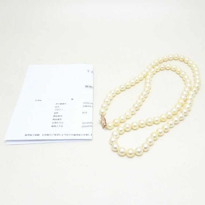 TASAKI パール ネックレス K14PG ピンク ゴールド