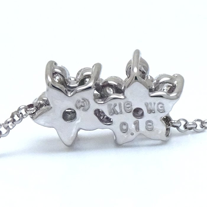 Tasaki ダイヤモンド ネックレス K18WG ホワイト ゴールド