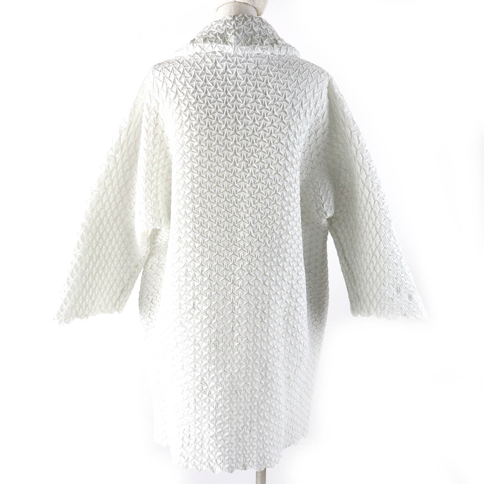 ISSEY MIYAKE スチーム プリーツ ポリエステル コットン コート